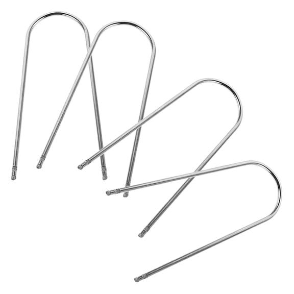 LOLIPPYY 2 Pairs Plated U-Shaped Car Stereo Removal Tools for Vehicle Radio Extraction and Audio System Repair