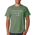 thumbnail image 3 of Título: Camiseta blanca de manga corta con estampado de letras de Stranger, talla grande, camisetas con estampado de Things Friends Don't Lie, camisetas de verano para mujer, 3 of 5