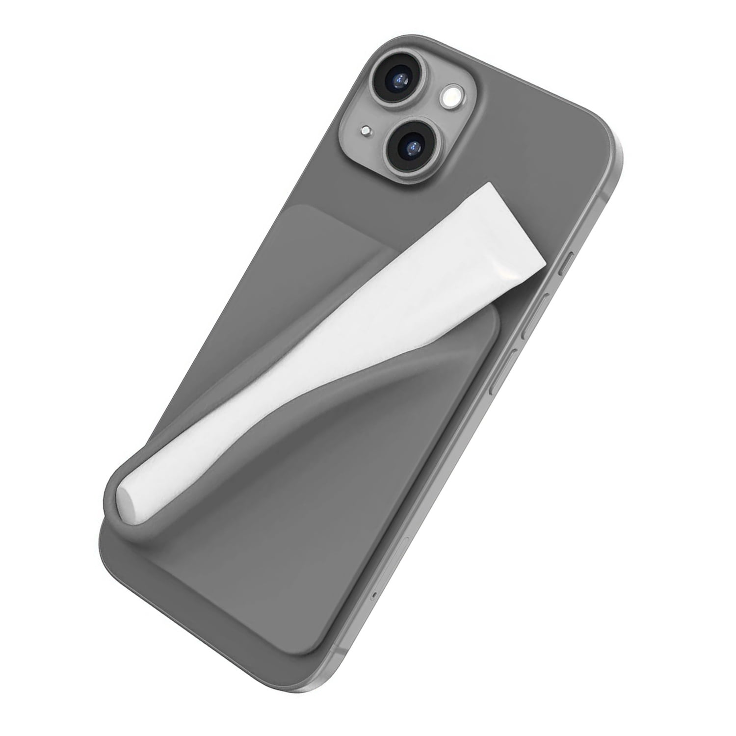 Cosmetic Tube Holder Sleeve for Lip Gloss - Grey