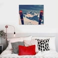 thumbnail image 5 of Orinice Mountains Skiing Fine Art Aesthetic Poster & Print Wall Painting for Home Decor 20x16in, 5 of 6