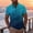 Multicolor, variant on Dolkfu Shirts Men Striped Collared Athletic Golf Shirts Button Short Sleeve Fishing Polos for Men L