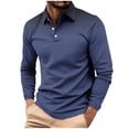 thumbnail image 2 of Ceisia Men's Gradient Polka Dot Collared Long-Sleeve Polo Shirt | Slim Spring Casual Top Gift, 2 of 6