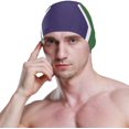 thumbnail image 3 of Wekity Mens Police Thin Blue Line Flag Swimming Cap, 3 of 5