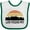 White and Green, variant on Inktastic Las Vegas Nevada Skyline Retro Boys or Girls Baby Bib