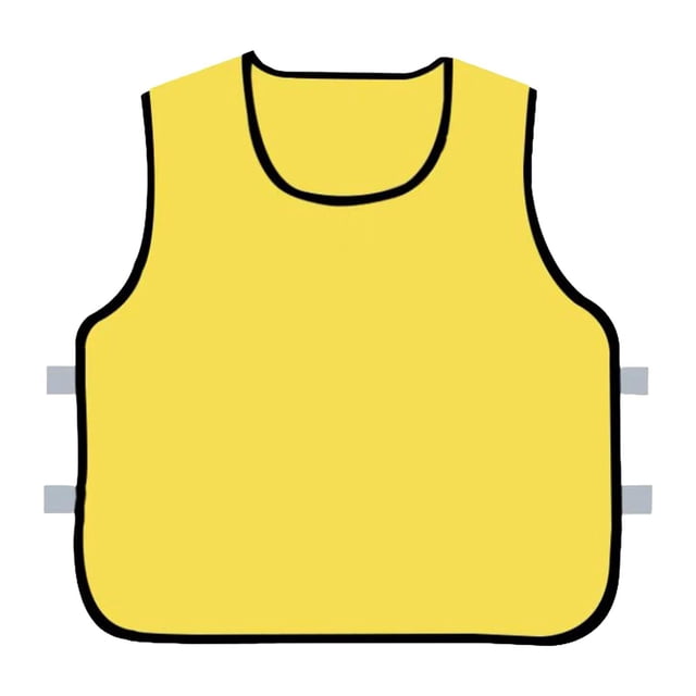 Delantal de pintura impermeable, multiusos, sin mangas, para niños de 5 a 7 años Amarillo