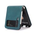 thumbnail image 3 of Dteck Leather Wallet Case for Samsung Galaxy Z Flip 3 with Card Slots Card Holders Shockproof Protective Folding Case For Samsung Galaxy Z Flip 3,Green, 3 of 6