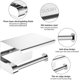thumbnail image 3 of Wall-mounted toilet paper holder with brushed stainless steel wall-mounted, 3 of 5