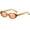 Khaki, variant on Trendy Cool Tan Gradient Tint Unisex Sun Glasses Men's Retro Gray Brown Woodgrain Rectangle Frameless Diamond Cut Lens Shades Sunglasses