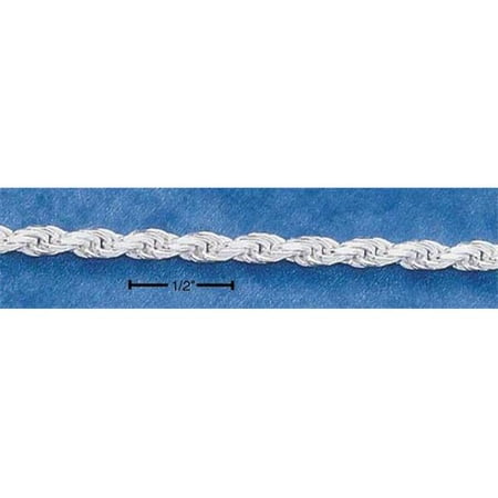 3mm rope sterling chain solid inch dc silver walmart