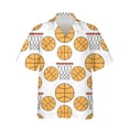 thumbnail image 4 of Camisa de diseño para hombre con estampado 3D de baloncesto, camisa de gran tamaño para verano 2024, para viajes, playa, Hawái, hawaiana, estilo Harajuku, con flores, 4 of 5