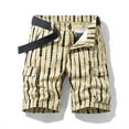 thumbnail image 2 of AXXD Mens Dress Shorts Clearance Khaki Plus Size Cargo Shorts Multi-Pockets Relaxed Summer Beach Shorts New Arrival, 2 of 4