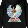 thumbnail image 4 of Soul Beat Dante Disco Ball Adult Black Long Sleeve Hooded Sweatshirt, 4 of 5