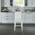 thumbnail image 4 of Homestyles Linear Wood Counter Stool in White, 4 of 6