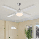 thumbnail image 2 of Ventilador de techo 48", 2 luces E27 40W, acabado blanco, 4 aspas, 3 velocidades, 2 of 7