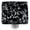 Black And White, variant on Hot Knobs HK8058-KA Granite Black & Orange Square Glass Cabinet Knob - Aluminum Post