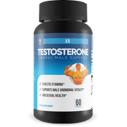 XR Testosterone - Natural Testosterone Booster for Men - Herbal Male Support for Athletic Stamina, Male Hormonal Vitality, and Sexual Health - 60 Count
