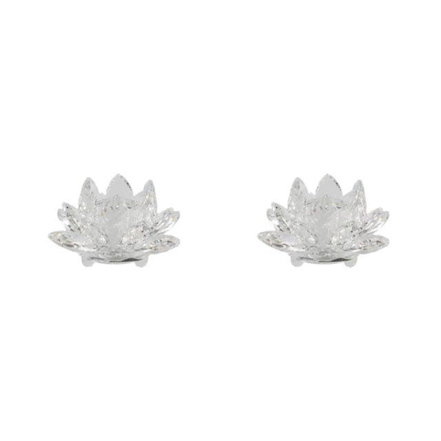 Pisapapeles Cristal Flor de Loto Inteprter 2Conjunto Blanco