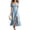 16# Sky Blue, variant on Off Shoulder Wedding Guest Dress Women Summer High Low Ruffle Chiffon Dresses for Bridesmaid Prom Pink XL
