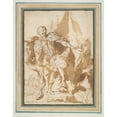 thumbnail image 3 of Circle of Charles Le Brun 20x24 Black Modern Framed Museum Art Print Titled - The Continence of Scipio (17th&nbsp;Century), 3 of 5