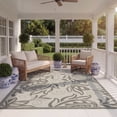 thumbnail image 3 of Safavieh Courtyard Bryanna Floral Indoor/Outdoor Area Rug, Light Gray/Anthracite, 6'7" x 9'6", 3 of 10