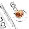 thumbnail image 2 of Natural Garnet In Limestone Women Jewelry 925 Sterling Silver Pendant, 2 of 4