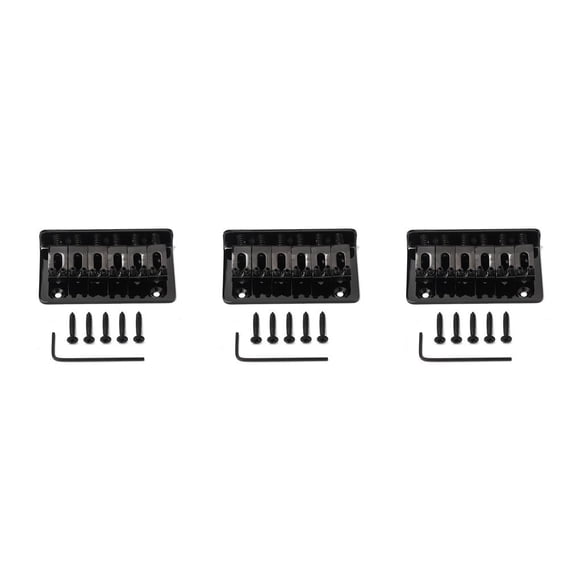 Sonducket Electric Guitar Hardtail Bridge With Screws Saddle Bridges Bass 6-Strings Replacement Children Stable and Beginners Part Wench Type1