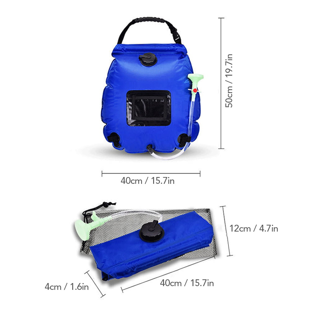 HOT Water Bag Collapsible Water Container 20L Portable Camping Shower Bag X2C1 