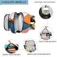 thumbnail image 3 of FORMRS School Backpack 17" Student Travel Bag with Laptop Compartment, Colorful Triangles, 3 of 7