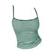 thumbnail image 4 of Tank Tops for Women, Striped Round NeckHigh Waist Crop Top Slim Fit Short Trendy Camisole Vest, 4 of 4
