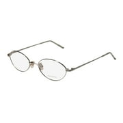 NEW VERA WANG V08 WOMENS/LADIES DESIGNER FULL-RIM SILVER CLASSIC DESIGN VISION CARE HIP FRAME DEMO LENSES 49-18-140 EYEGLASSES/EYE GLASSES