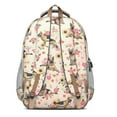 thumbnail image 3 of Shepherd Dog and Flower Floral Backpack for School,Cute School Bag,Schoolbag with Adjustable Shoulder Straps & Padded Back,16.9 Inch, 3 of 5