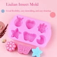 thumbnail image 5 of Silicone Soap Molds, different Cavities Soap Mold with Different Shapes, Perfect for Soap Making, Handmade Cake Chocolate Desserts Biscuit Pudding Teacake Jelly （1 Pack - 6-Cavity, 6.65*4.13Inch）, 5 of 9