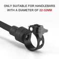 thumbnail image 3 of 360-Degree Rotatable ABS+Acrylic Bicycle Rearview Mirror - Universal Handlebar Mount for 22-32mm Diameter Handlebars, Wide-Angle Vision, Black, Suitable for Mountain & Road Bikes, 3 of 6