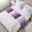 Purple, variant on Purple Ombre Bed Runner, Satin Bed Throw Runner for Queen Size Beds, Farmhouse Vintage Wooden Striped Decorative Bedding Scarf for Bedroom Hotel Wedding Room Guestrooms 94"x20"