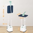 thumbnail image 3 of Advwin 2000W Standing Garment Steamer with 10 Steam Levels, 2.7L Tank for 90 Min Steam, Dual Rod Adjustable Height, Vertical & Flat Ironing with Accessories (Green), 3 of 9