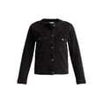 thumbnail image 5 of Time and Tru Women's Clip Dot Denim Jacket, Sizes XS-XXXL, 5 of 5