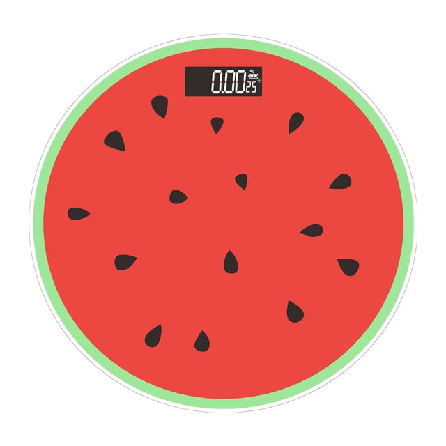 Ohufall Digital Scales For Body Weight Fruit Pattern Bathroom Scale Functional Weighing Scale With Temp Measurement