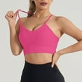 thumbnail image 2 of RMGVDSD Strapless Bras for Women Plus Size No Underwire Thin Strap Yoga Sports Bra Fitness Sports Bras Push Up Bralettes, 2 of 9