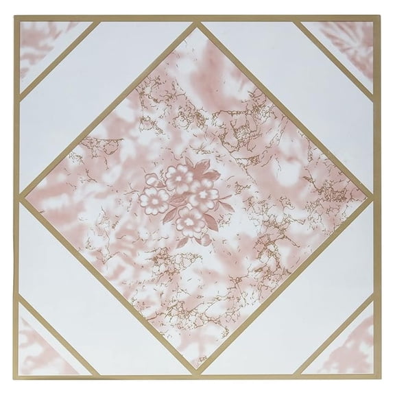 1007 Dynamix Vinyl Tile, 12 by 12-Inch, Pink, Box of 20