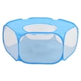 thumbnail image 4 of Valla plegable para hámsteres pequeños, con apertura automática, para exteriores e interiores, para hacer ejercicio y gatear (azul cielo), 4 of 14