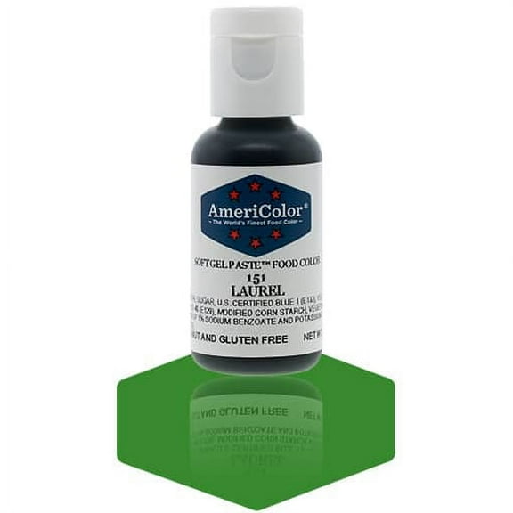 AmeriColor, Soft Gel Paste Food Color, Laurel .75 oz