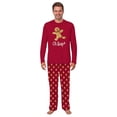 thumbnail image 3 of Family Christmas Pajamas With Dog Oh Snap Gingerbread, Long Sleeve, Handy Pockets, Extended Sizes, 3 of 7