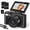 Black, variant on Saneen 5K 75MP Digital Camera Wifi Autofocus Vlogging Camera for YouTube 3" 180° Flip Screen Travel Video Cameras for Photography with 18X Zoom, 32GB Card