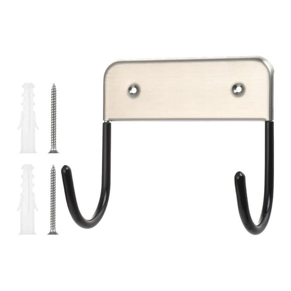 AMLESO Home Ironing Board Holder Wall Hanging Easy to Install Bracket Removable Black