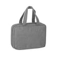thumbnail image 2 of Deago Travel Toiletry Bag with Hanging Hook Water-resistant Makeup Cosmetic Bag Travel Organizer for Shampoo, Full Sized Container, Toiletries (Gray), 2 of 10