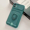 thumbnail image 4 of Designed for iPhone 13 Pro Case with Camera Cover & Kickstand, Slide Lens Protection + Magnetic Ring Stand, Crossbody Strap,6.1 Inch,Green, 4 of 12