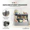 thumbnail image 3 of CAPHAUS Kids' Toy Storage Organizer, Open Storage Cubby, Multifunctional Book and Toy Storage Cabinet, Book and Toy Storage Shelf for Nursery, Playroom, Closet, Home Organization Toy Bookcase, 3 of 8