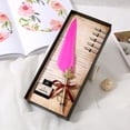 thumbnail image 2 of Amdohai Quill Pen and Ink Set Feather Fountain Dip Pen with Replacement Nibs Calligraphy Writing Vintage Signature Pen Luxury Birthday Gift for Children Student Friends, 2 of 8