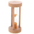 thumbnail image 2 of 3 Min Wooden Sandglass Hourglass Orange Sand Timer Clock Table Desktop Decoration, 2 of 3