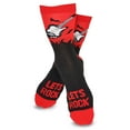 thumbnail image 4 of TeeHee Fun Music Novelty Crew Socks for Men 3-Pack (10-13, Crew Rock Apes with Guitar), 4 of 9